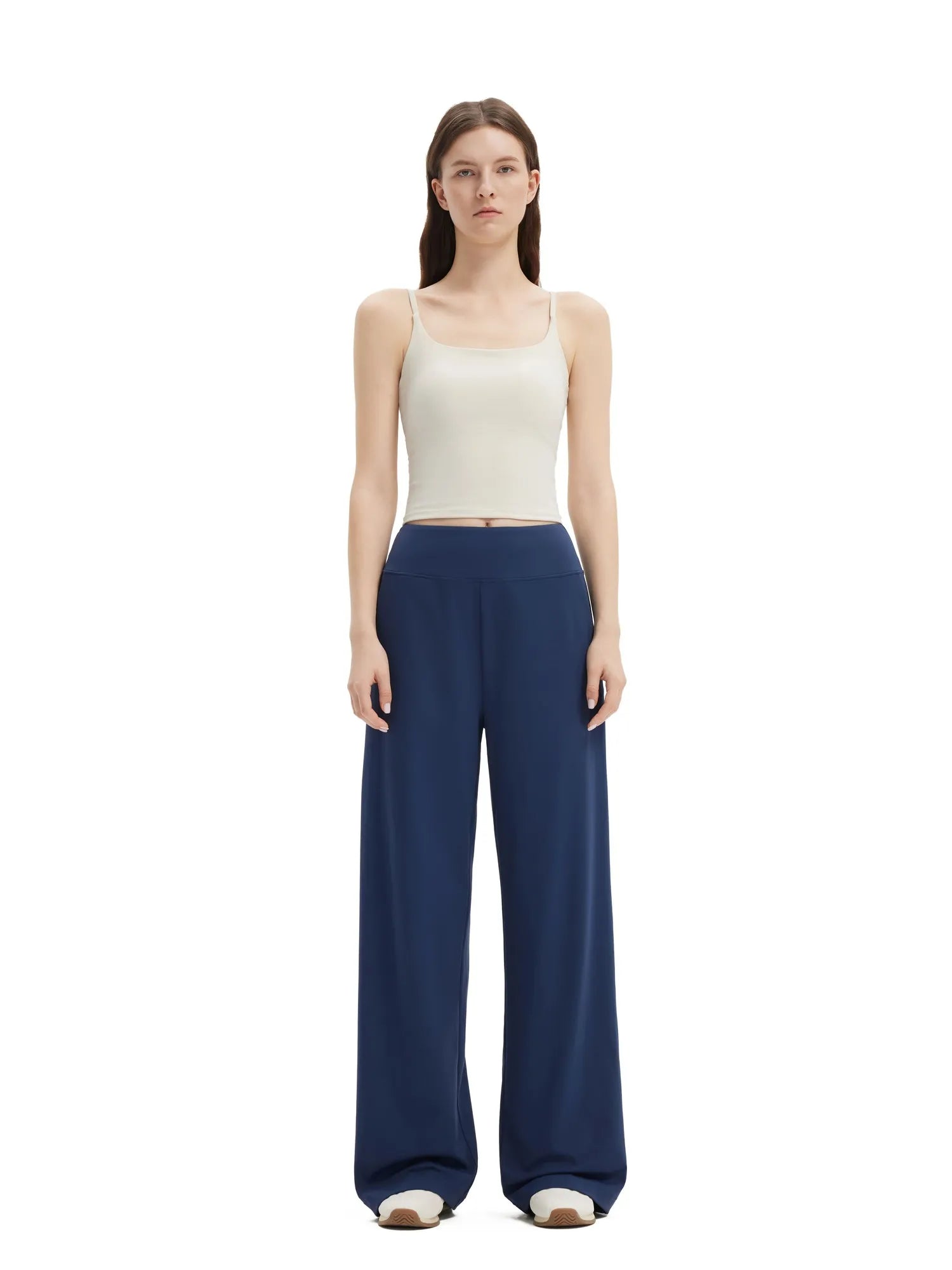 High Waisted Wide Leg Pockets Yoga Pants