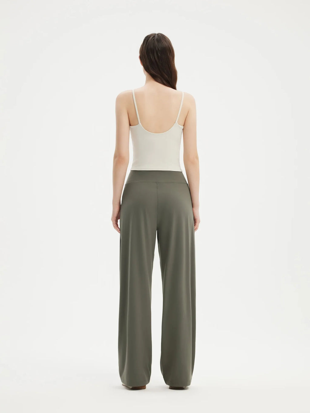 High Waisted Wide Leg Pockets Palazzo Pants