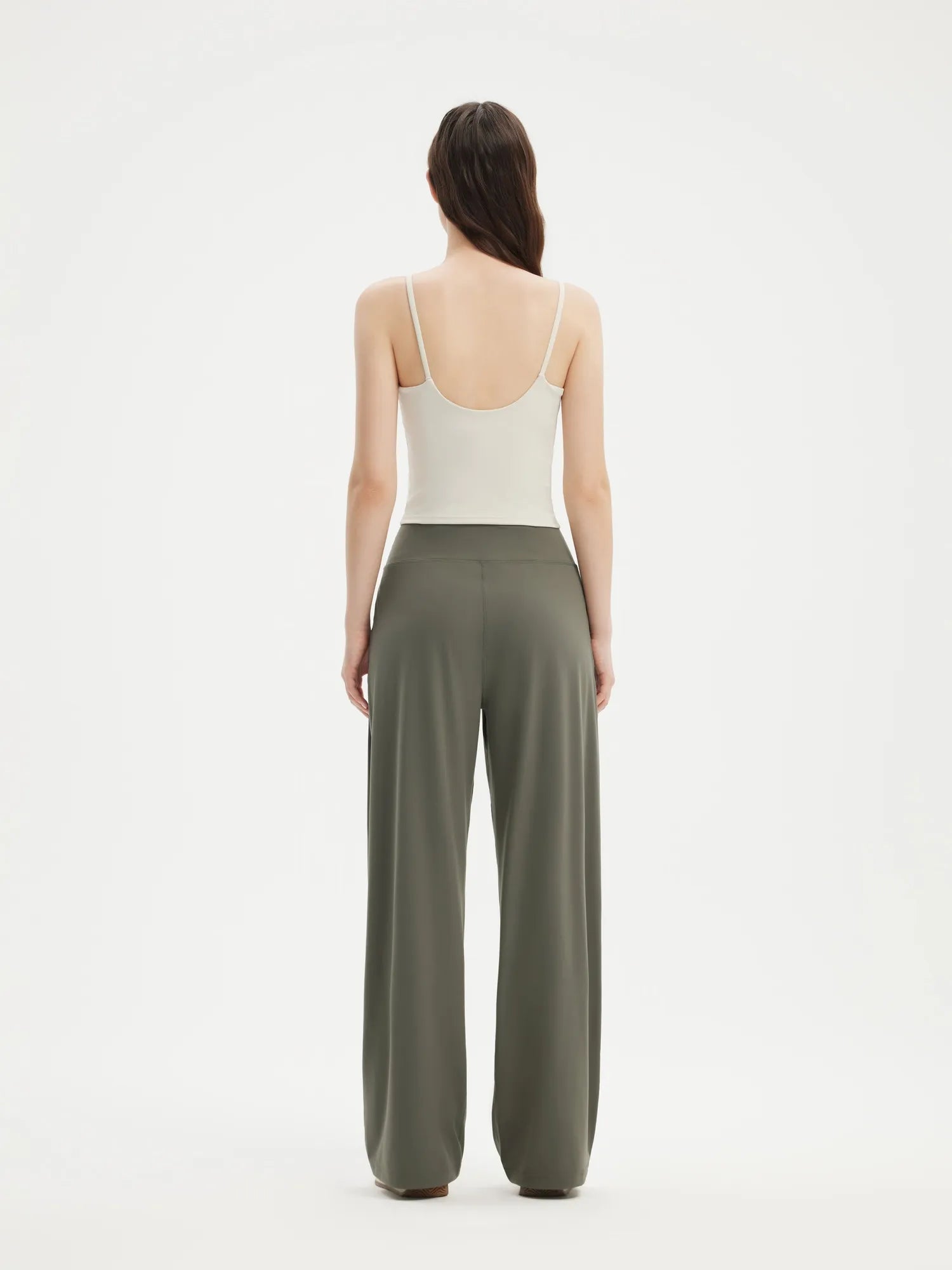 High Waisted Wide Leg Pockets Palazzo Pants