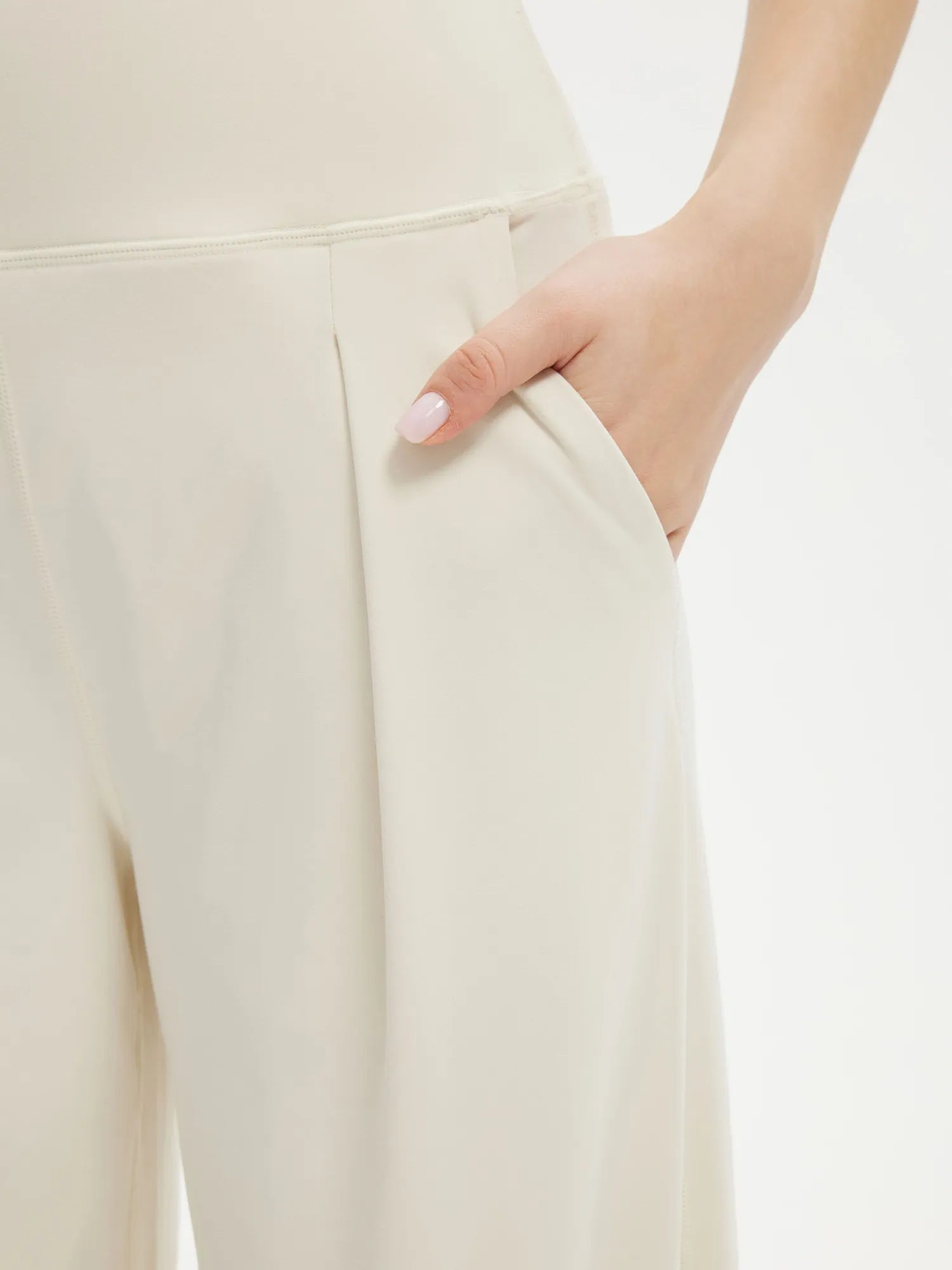 High Waisted Wide Leg Pockets Palazzo Pants