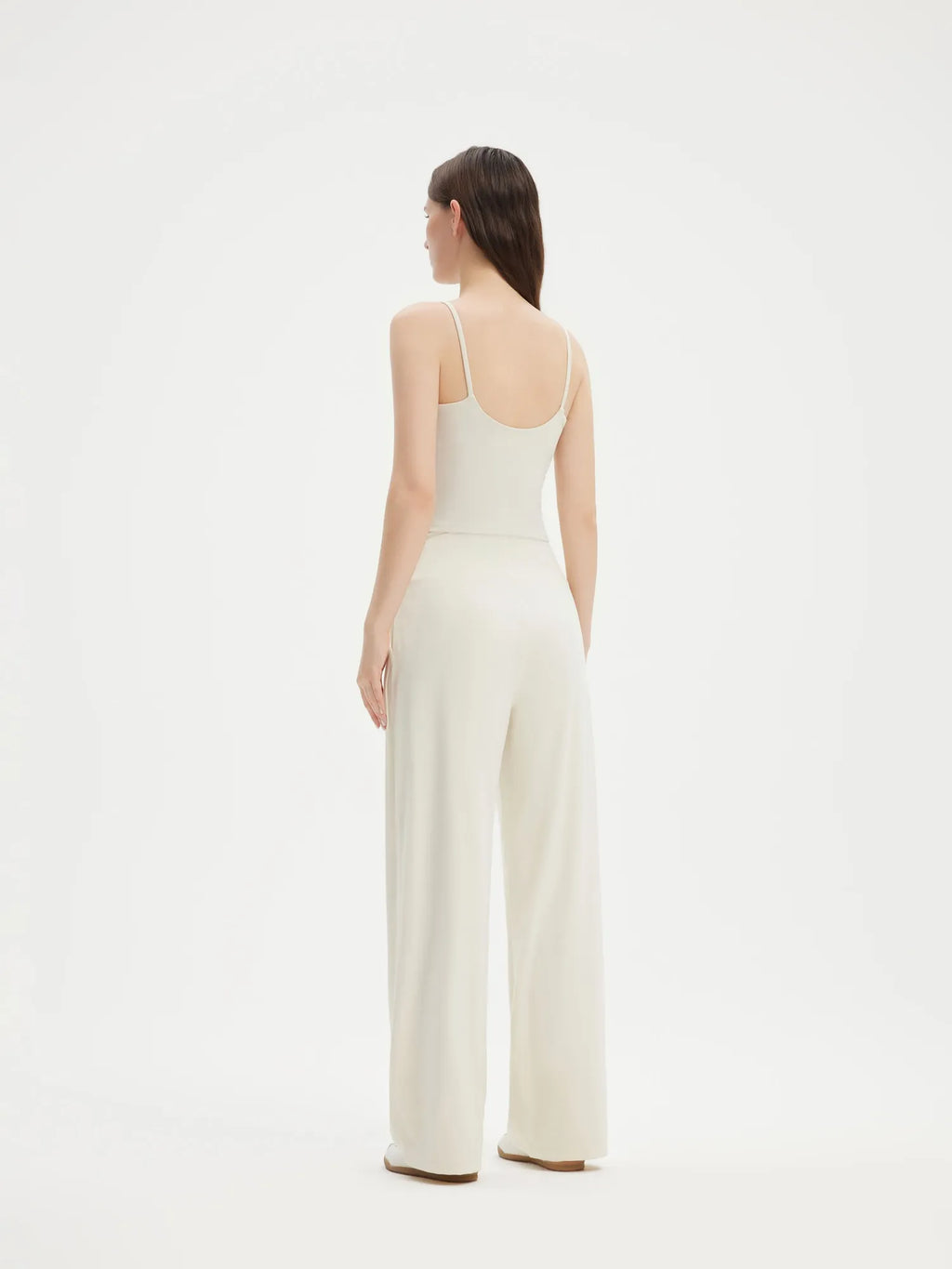High Waisted Wide Leg Pockets Palazzo Pants