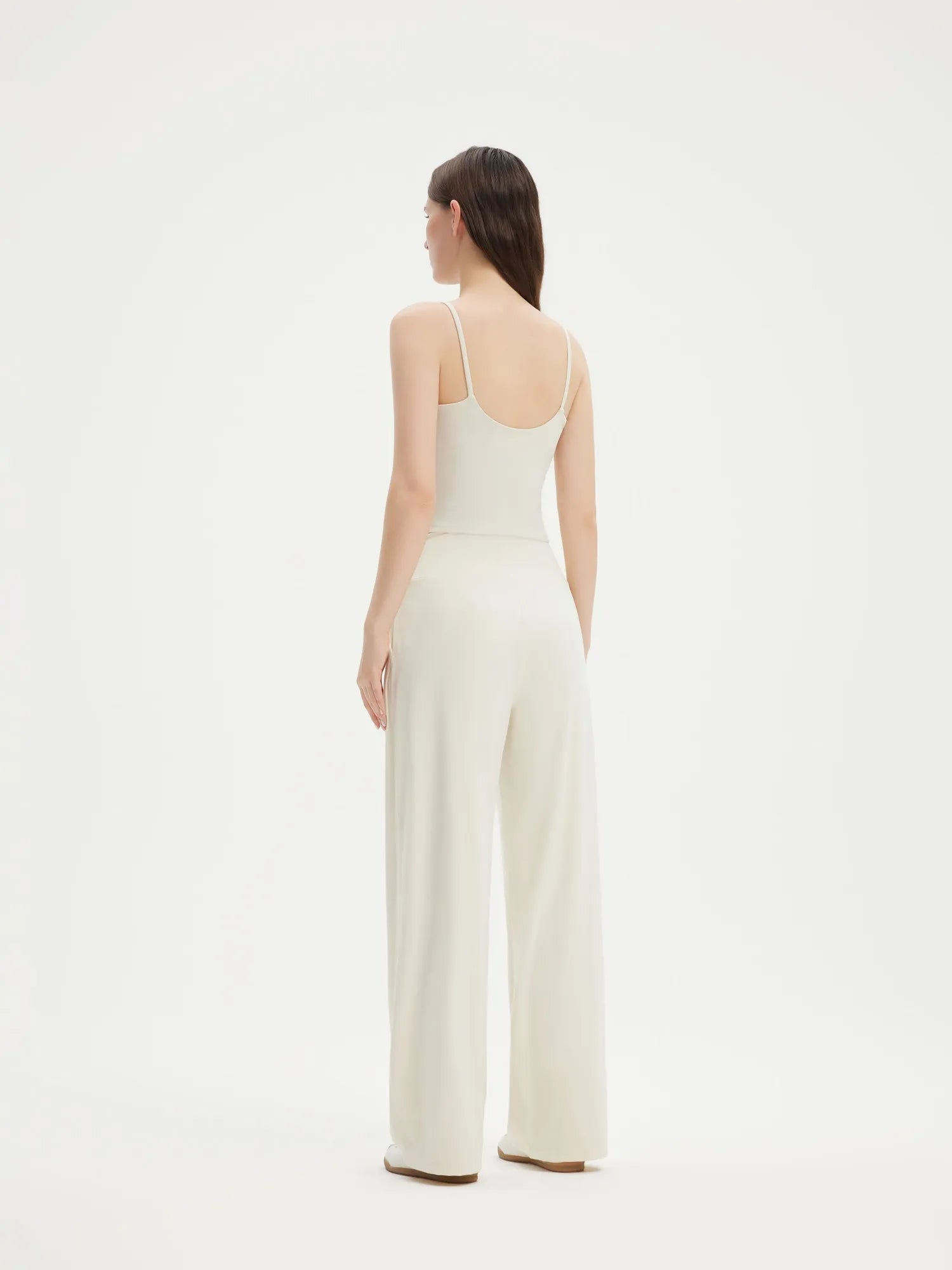 High Waisted Wide Leg Pockets Palazzo Pants