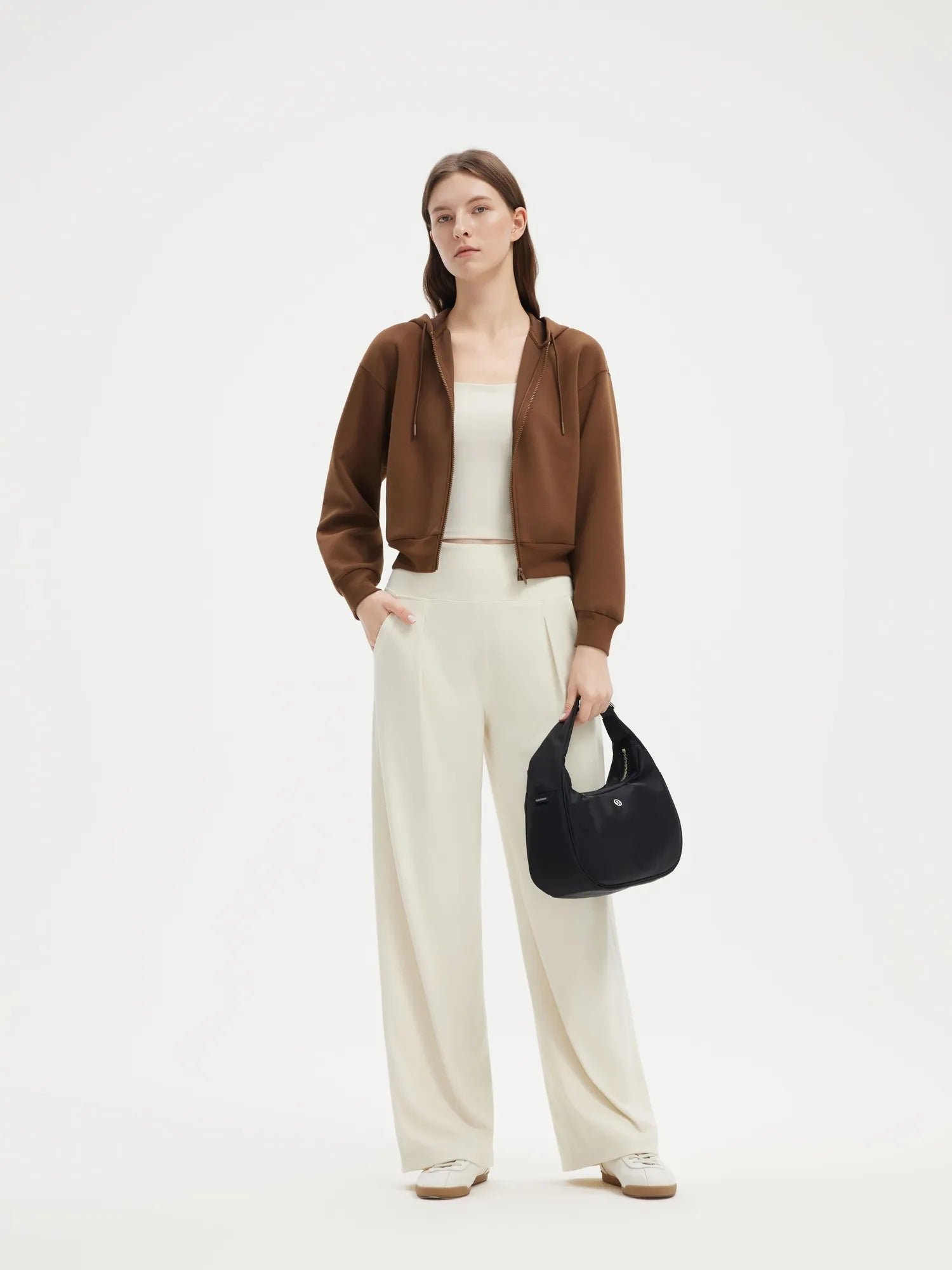 High Waisted Wide Leg Pockets Palazzo Pants