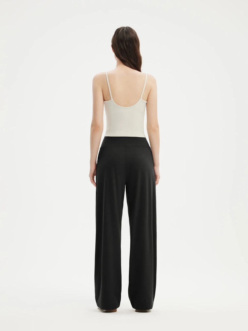 High Waisted Wide Leg Pockets Palazzo Pants