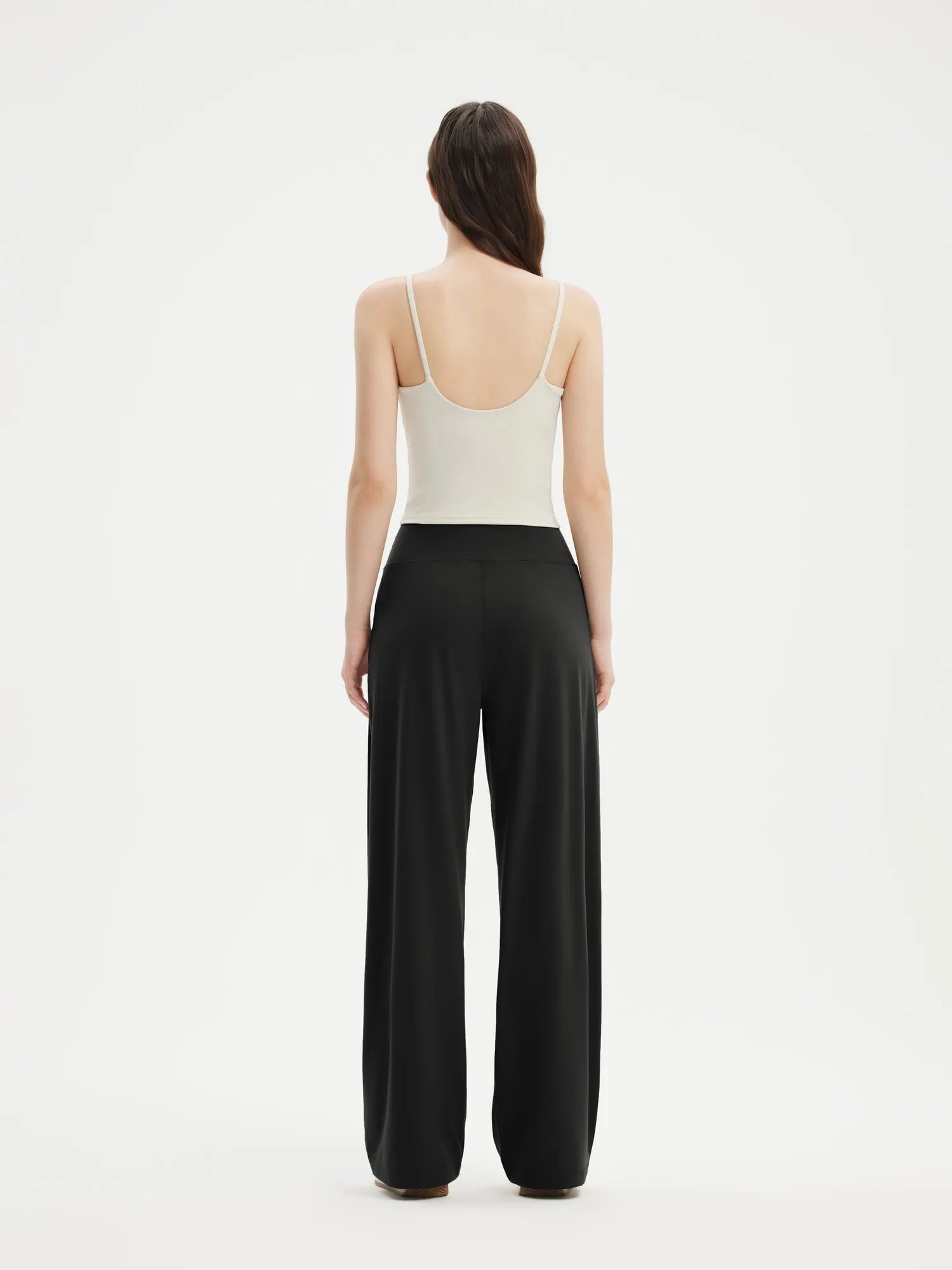 High Waisted Wide Leg Pockets Palazzo Pants