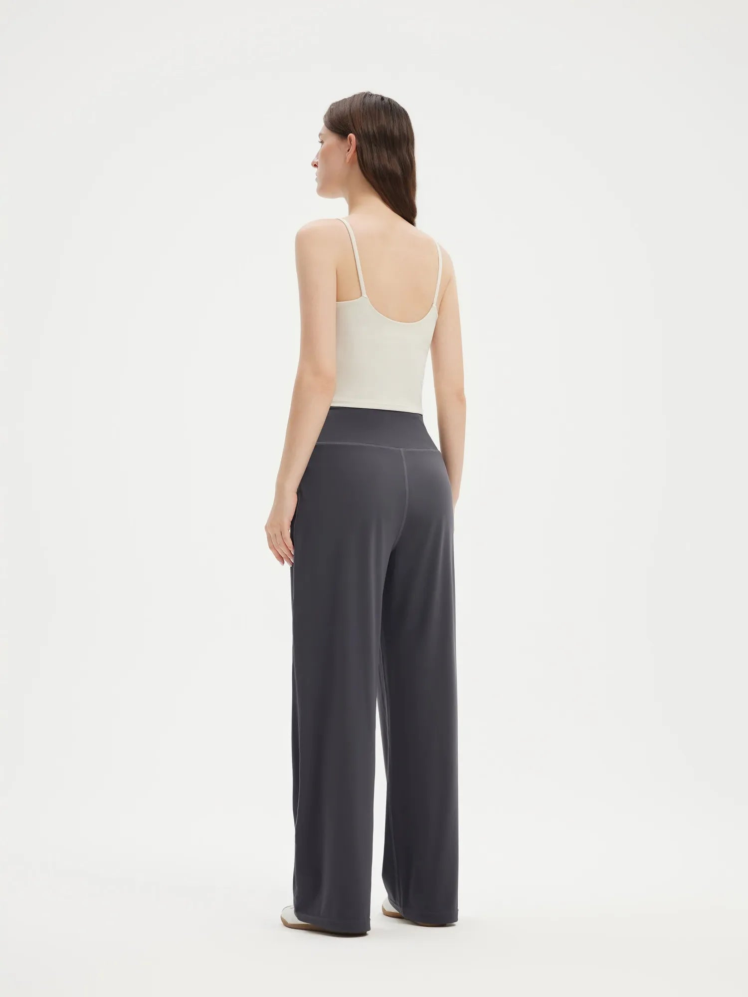 High Waisted Wide Leg Pockets Palazzo Pants