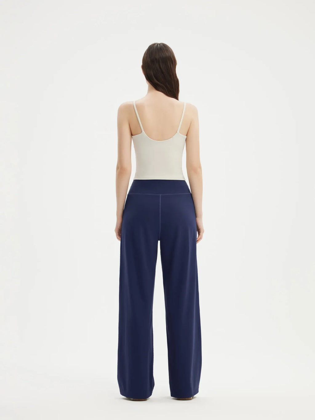 High Waisted Wide Leg Pockets Palazzo Pants