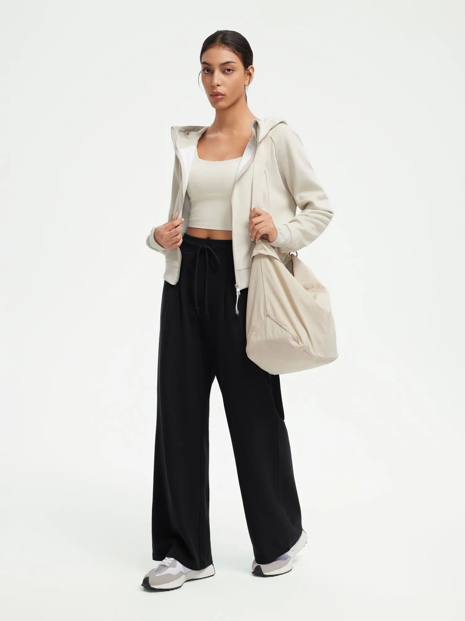 Drawstring Waffle Knit Pants