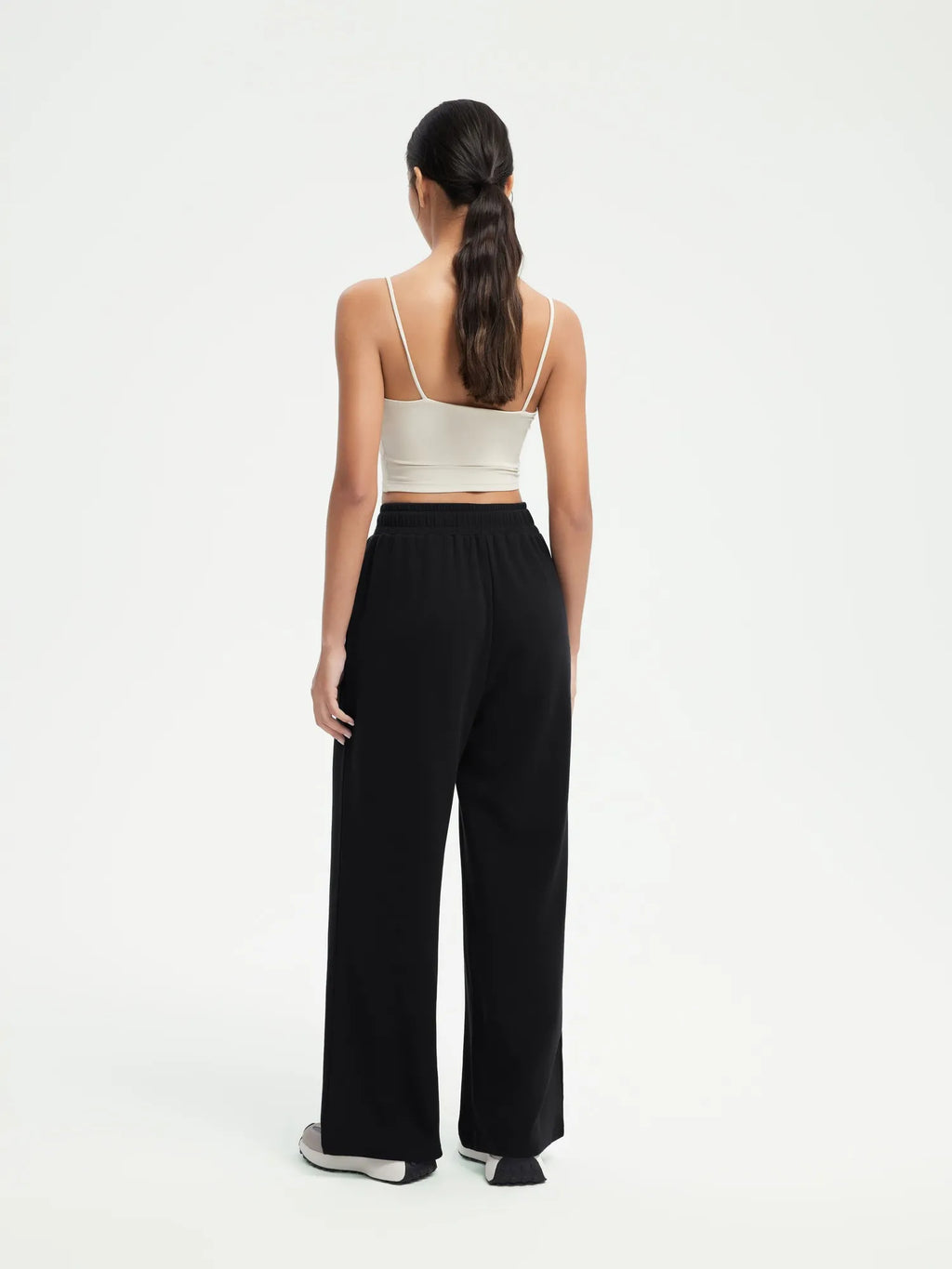 Drawstring Waffle Knit Pants