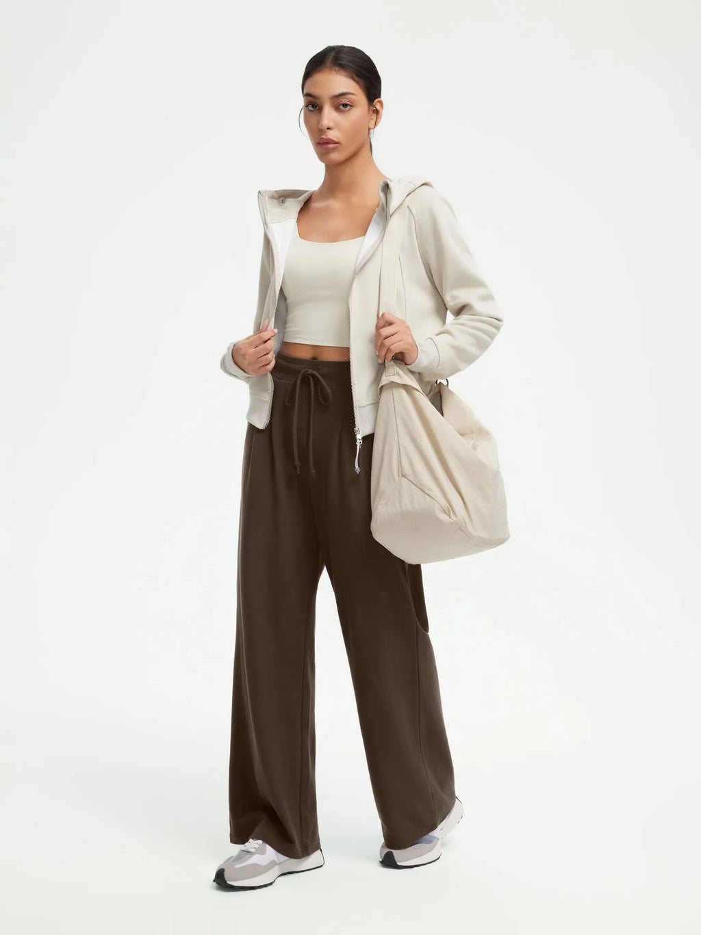 Drawstring Waffle Knit Pants