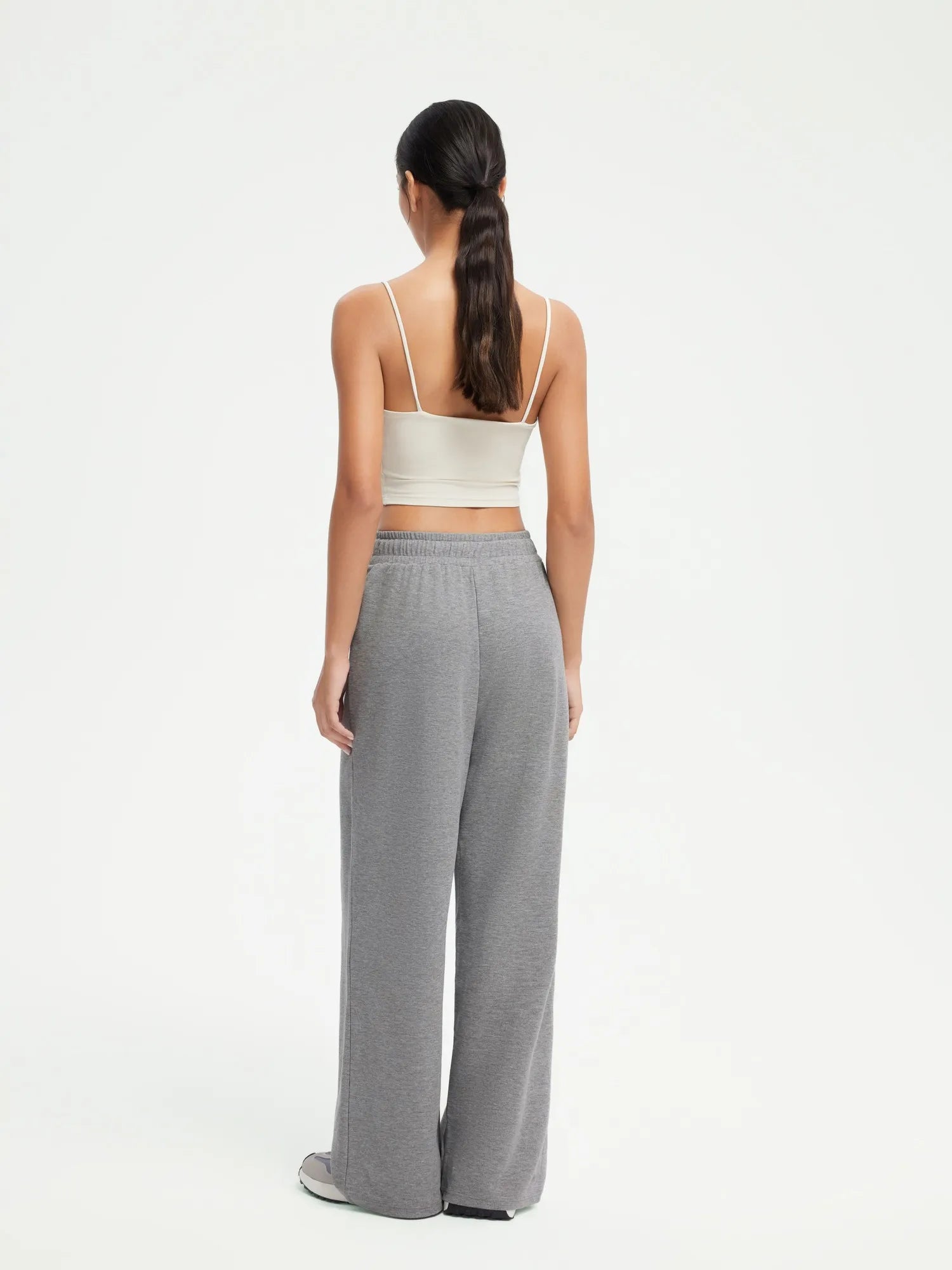 Drawstring Waffle Knit Pants