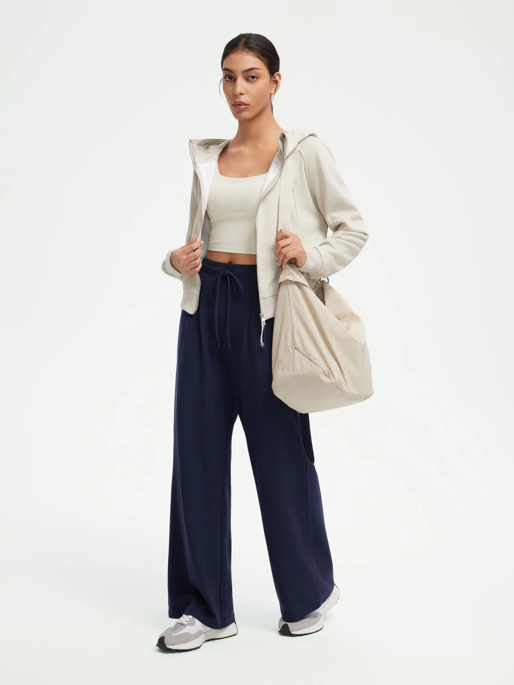 Drawstring Waffle Knit Pants