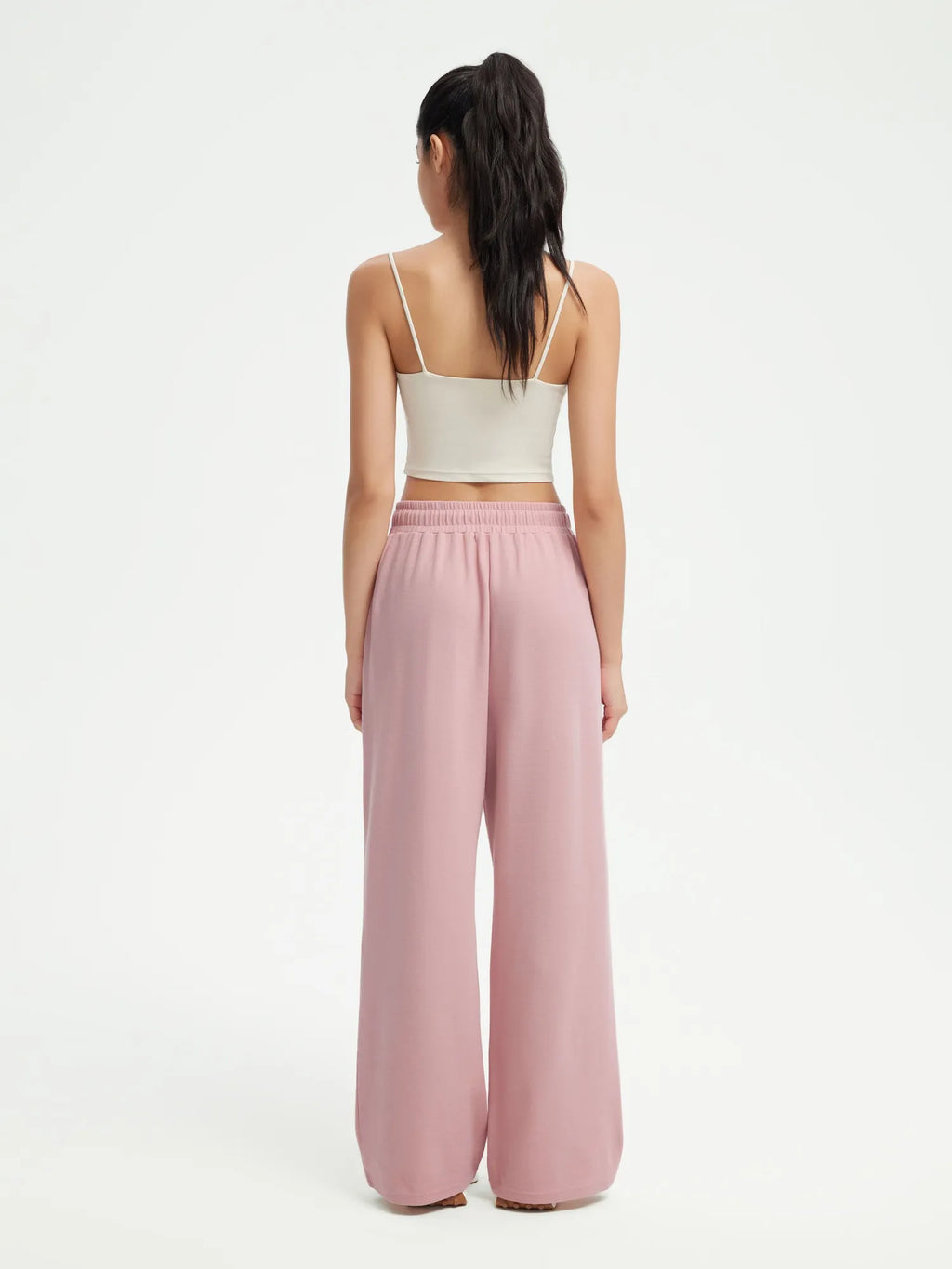 Drawstring Waffle Knit Pants
