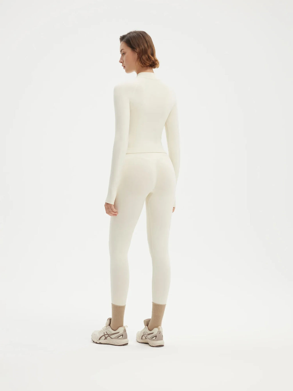 Seamless Half Zippy Jacket Workout Set