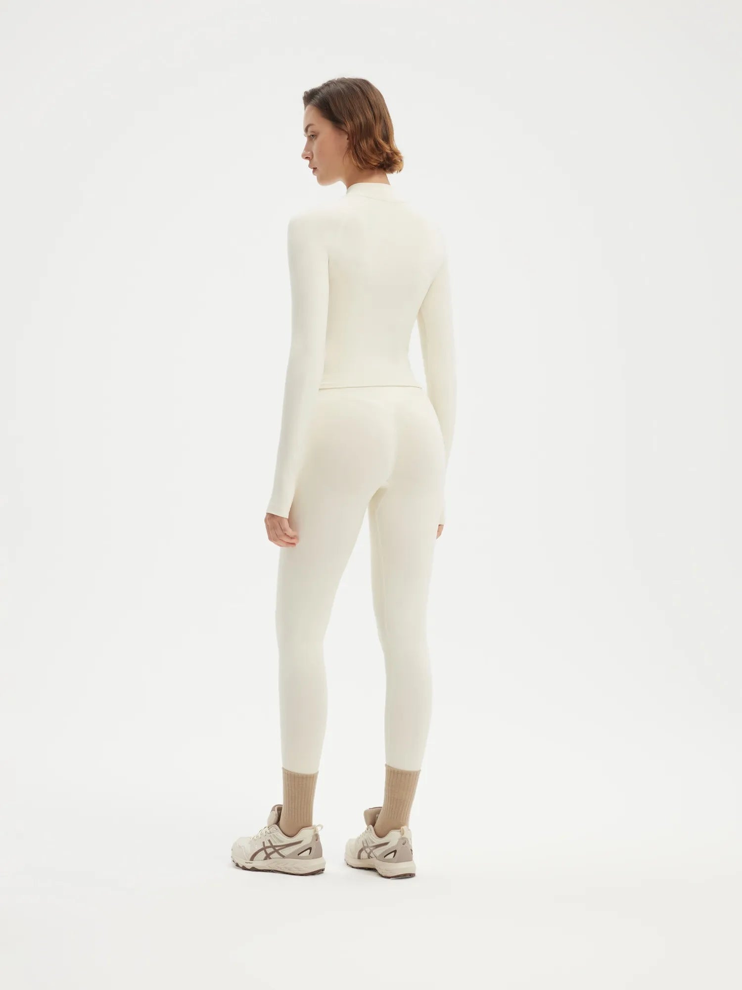 Seamless Half Zippy Jacket Workout Set
