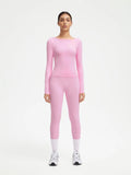 Scoop neck Seamless Leggings 2 Piece Workout Sets