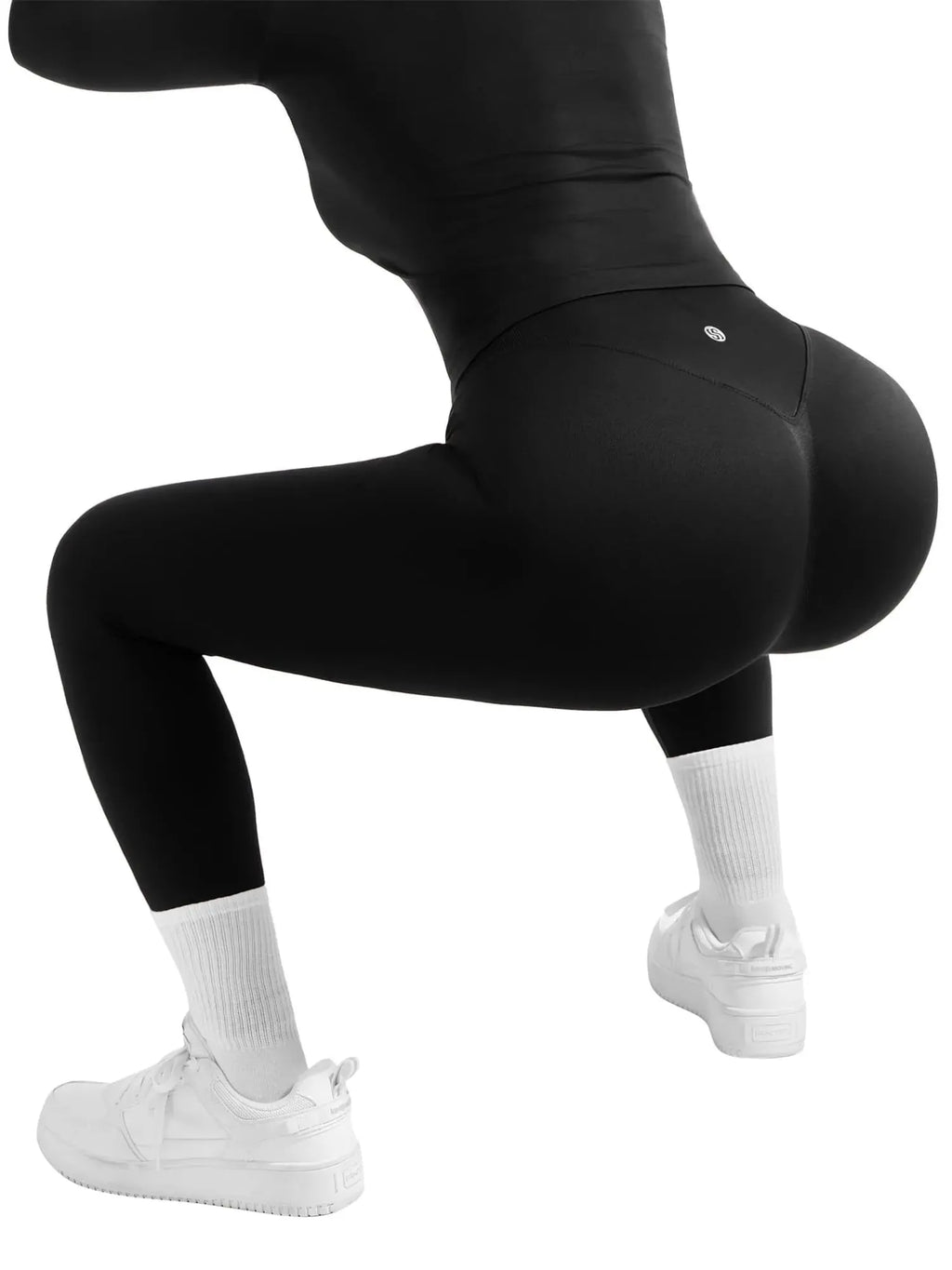 Scoop neck Seamless Leggings 2 Piece Workout Sets