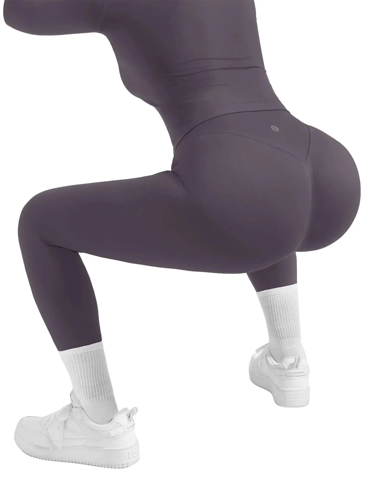Scoop neck Seamless Leggings 2 Piece Workout Sets