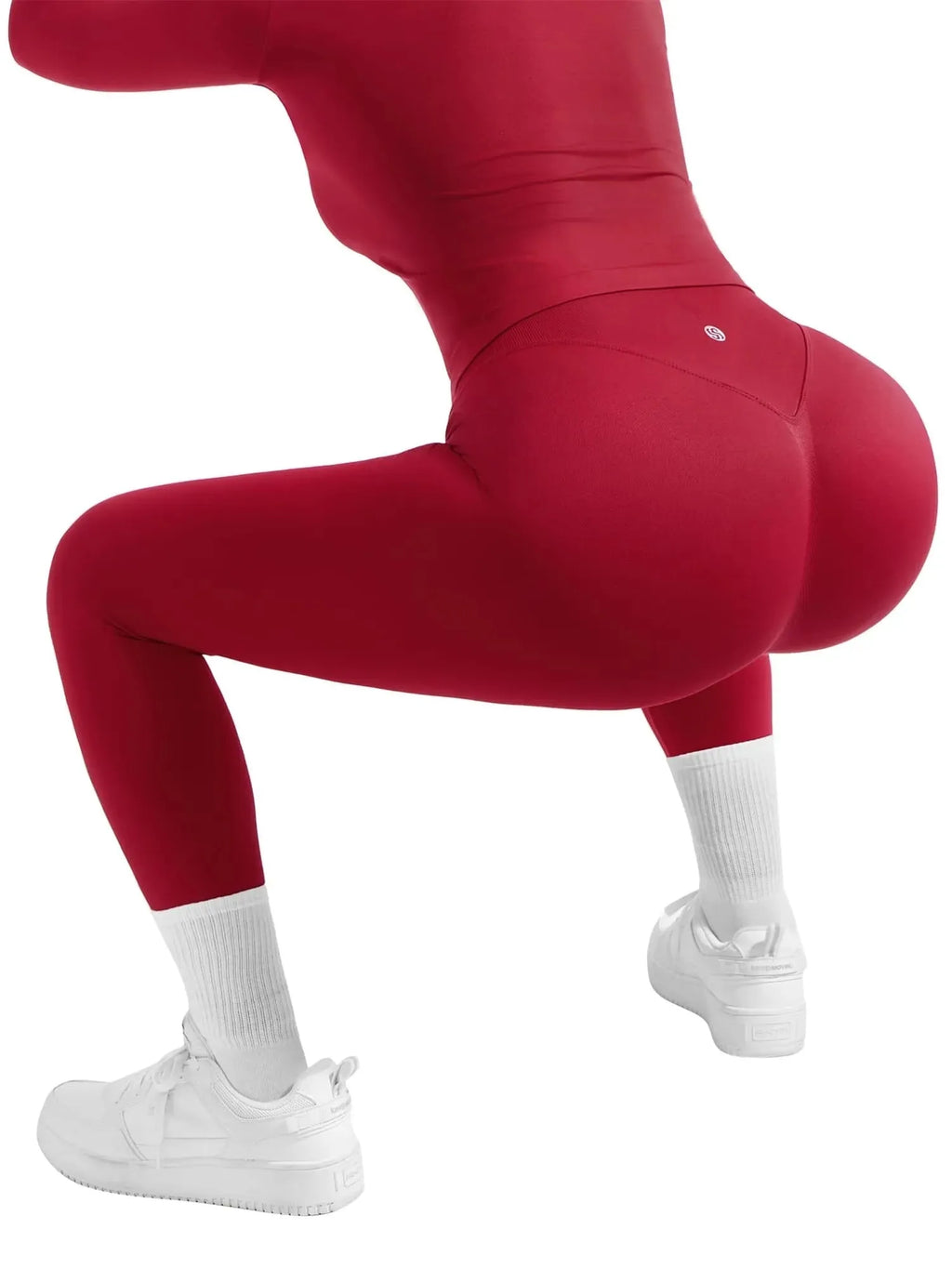 Scoop neck Seamless Leggings 2 Piece Workout Sets