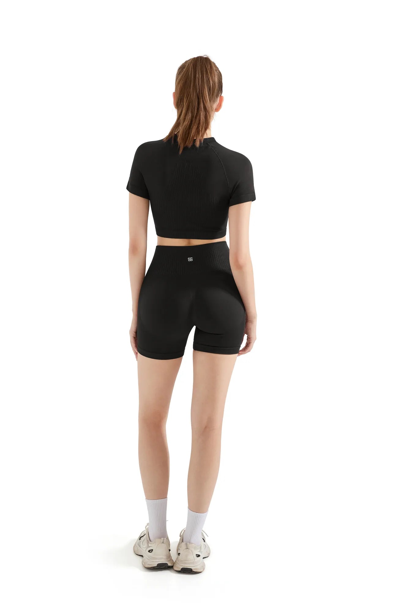 Seamless Crop Top Workout Set
