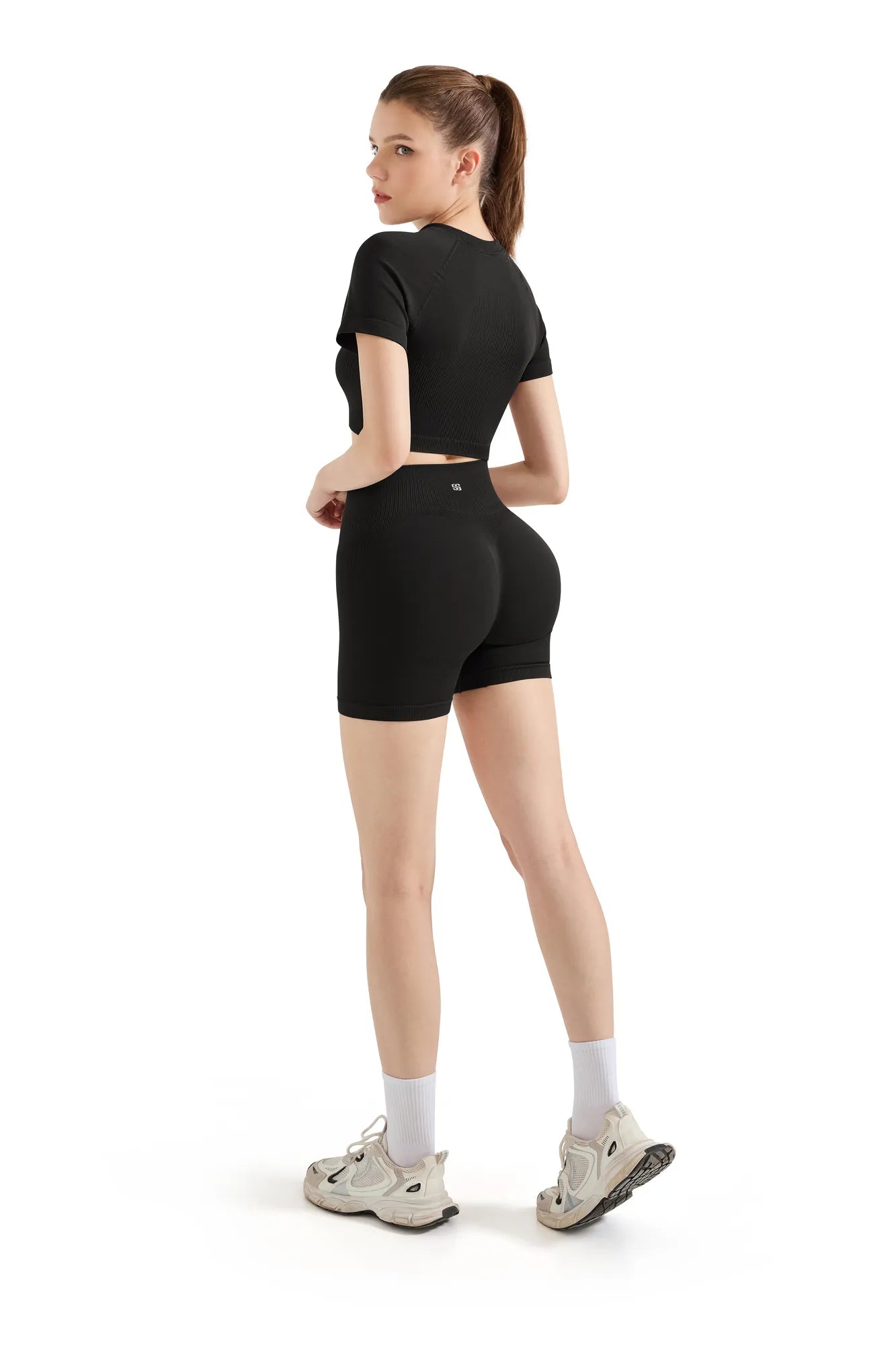 Seamless Crop Top Workout Set