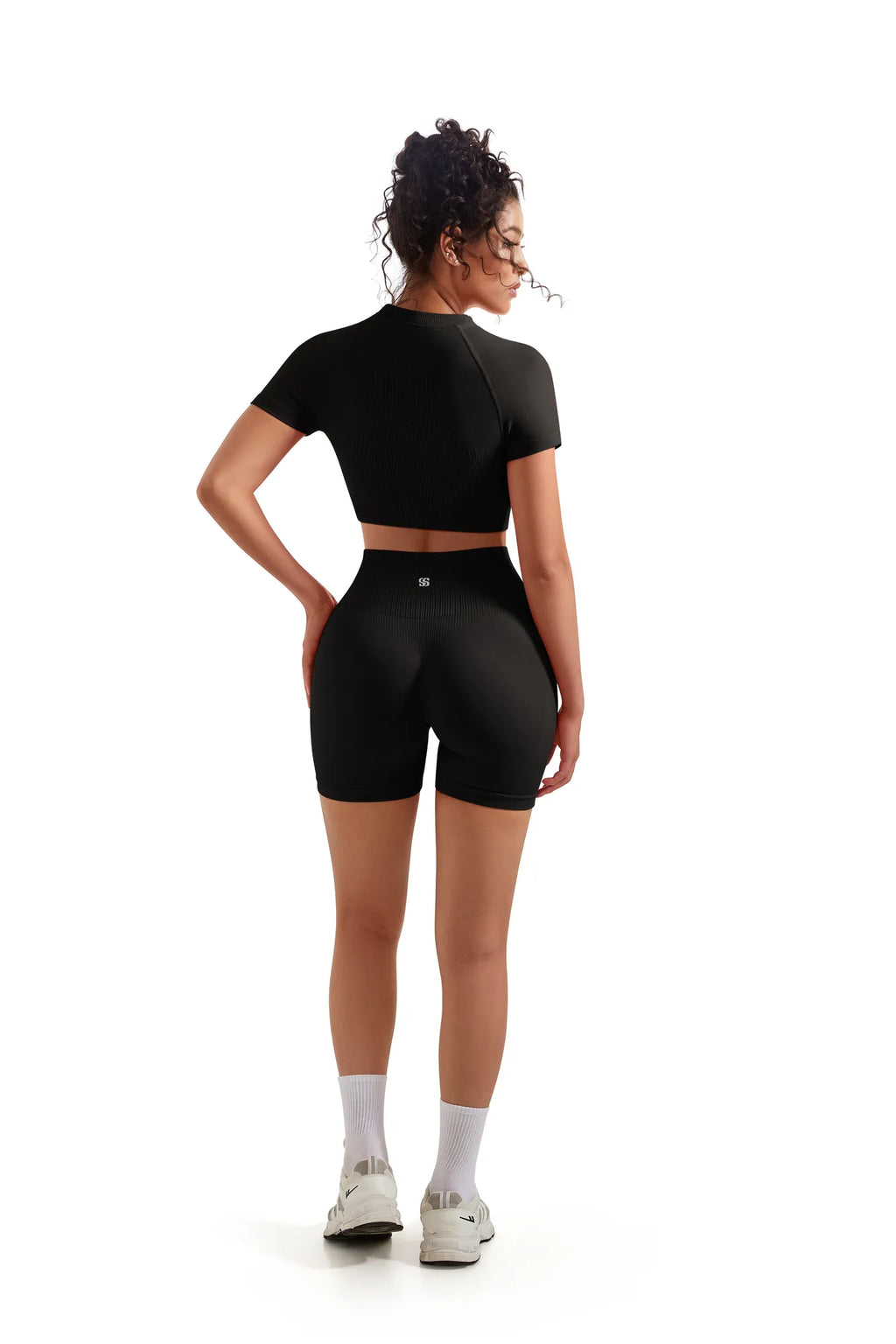Seamless Crop Top Workout Set