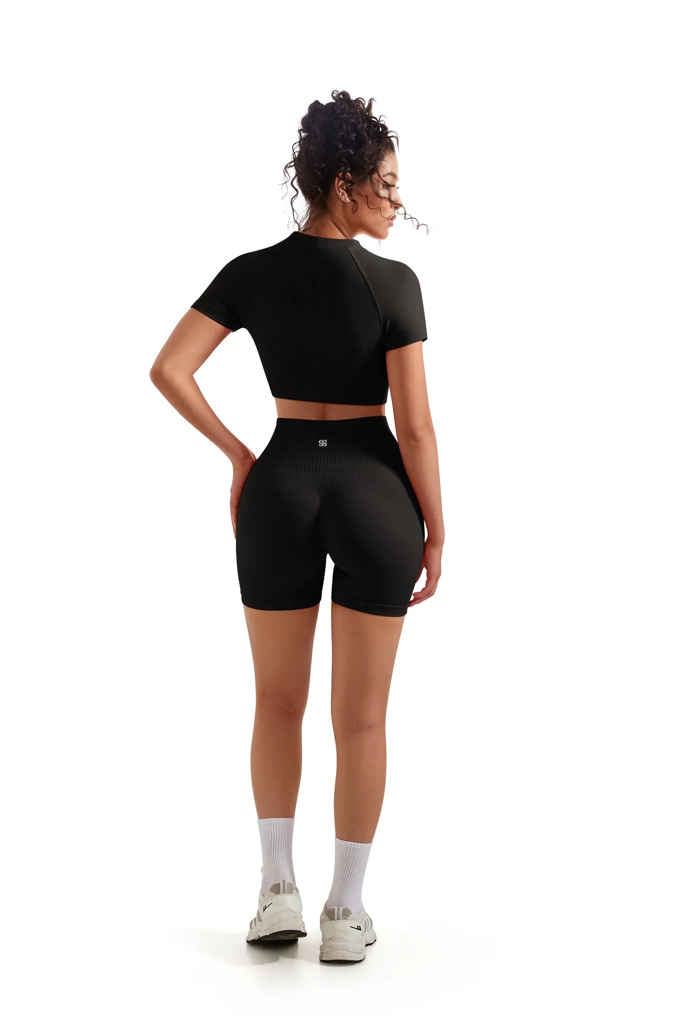 Seamless Crop Top Workout Set