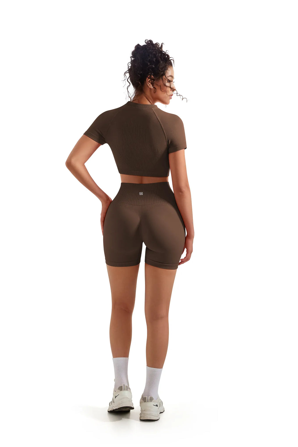 Seamless Crop Top Workout Set