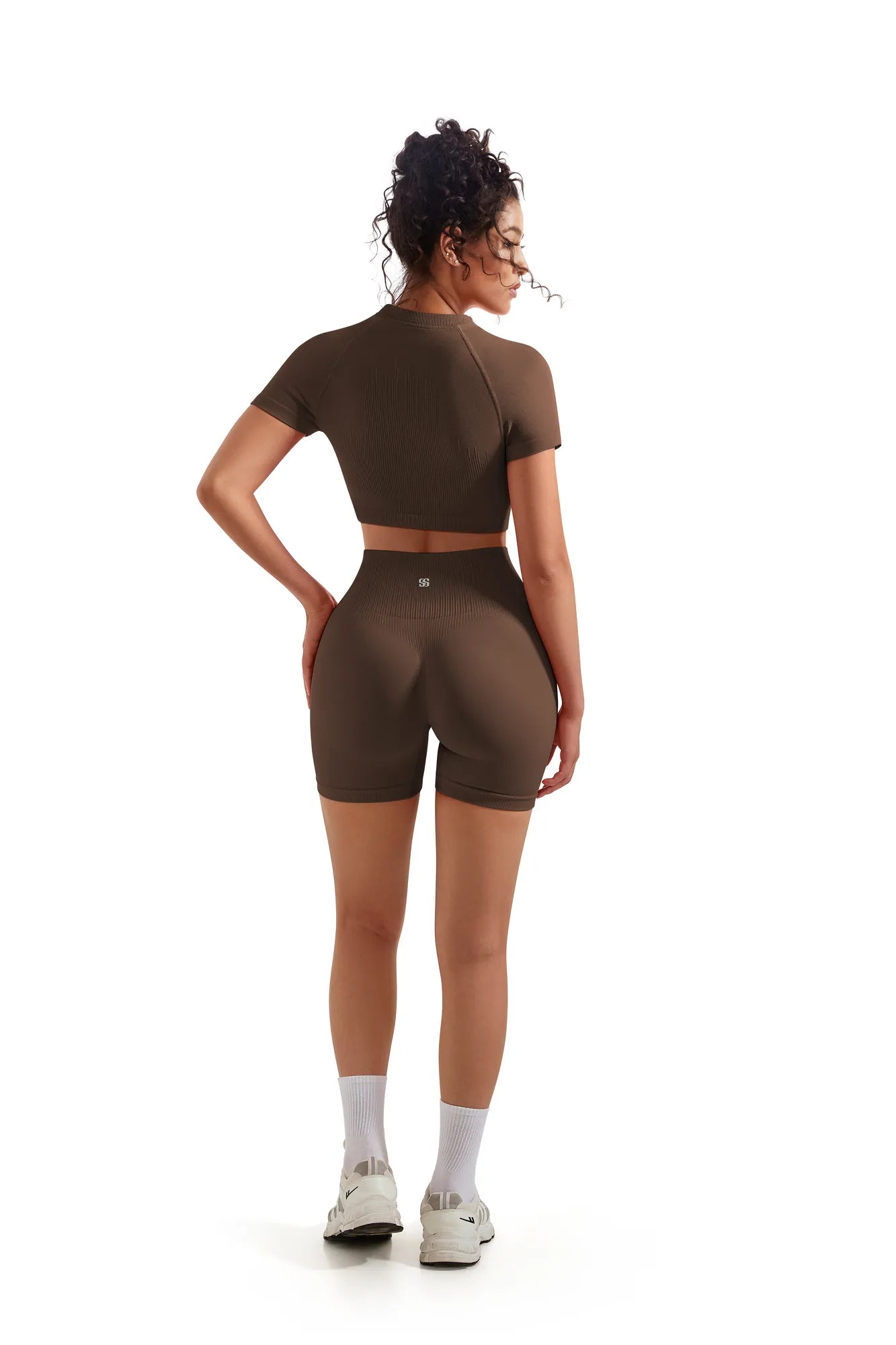 Seamless Crop Top Workout Set