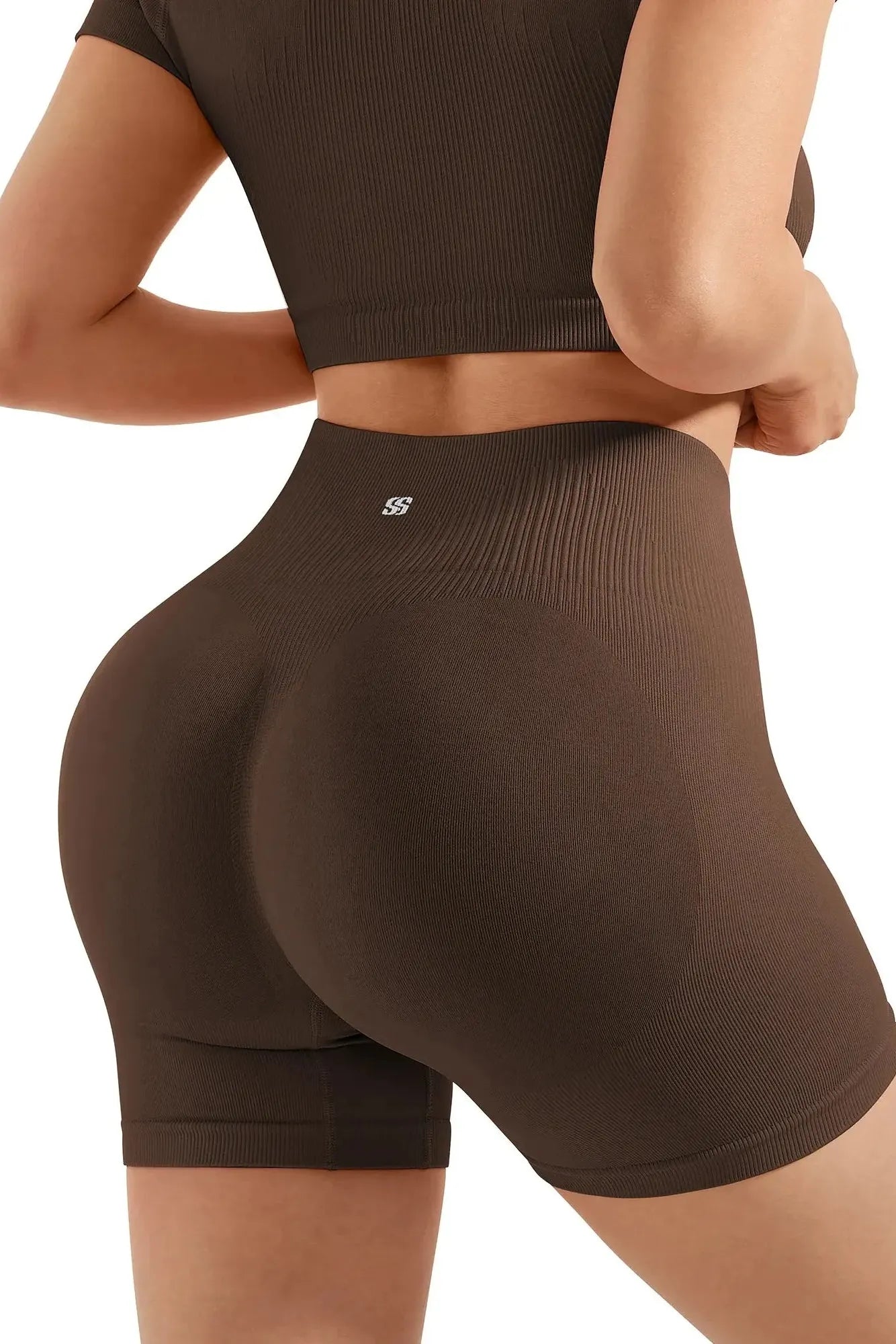 Seamless Crop Top Workout Set