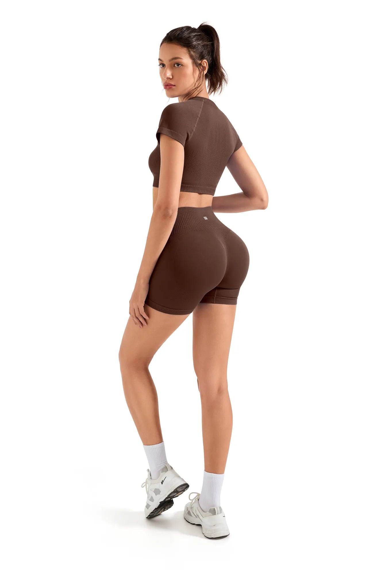 Seamless Crop Top Workout Set