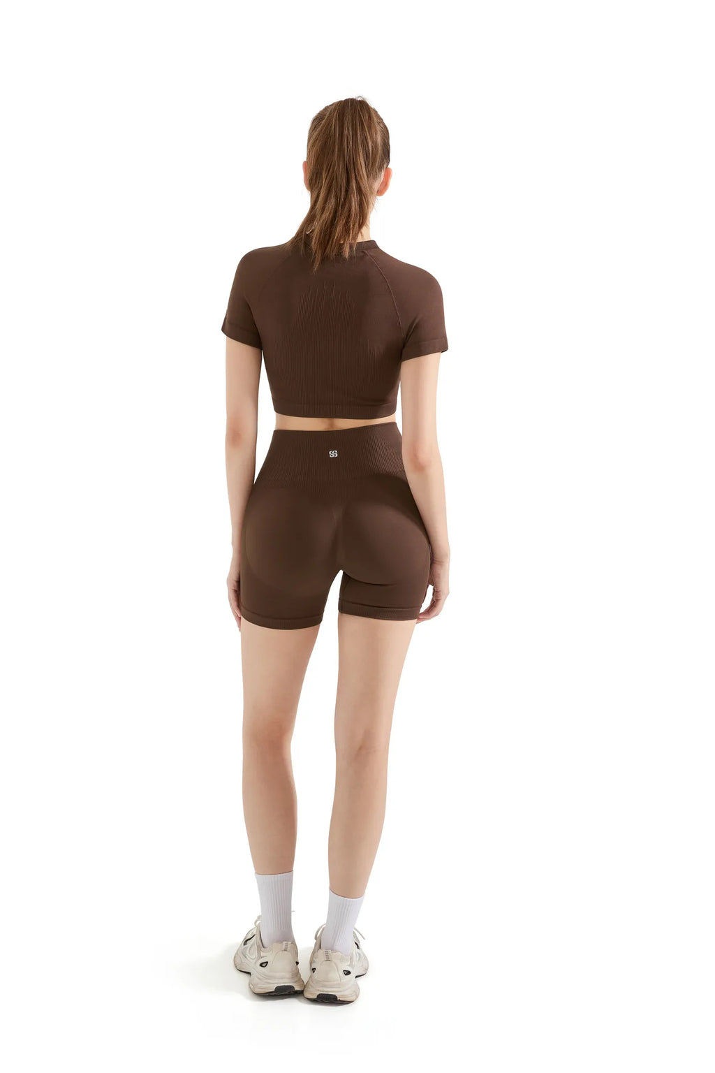 Seamless Crop Top Workout Set