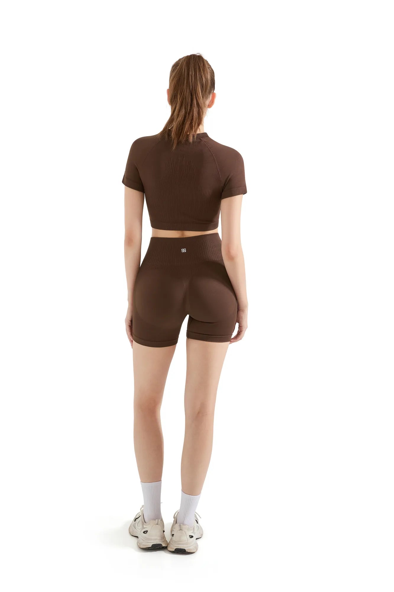 Seamless Crop Top Workout Set
