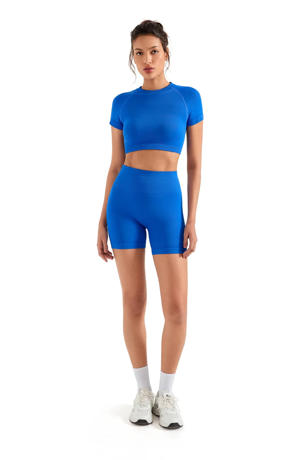 Seamless Crop Top Workout Set