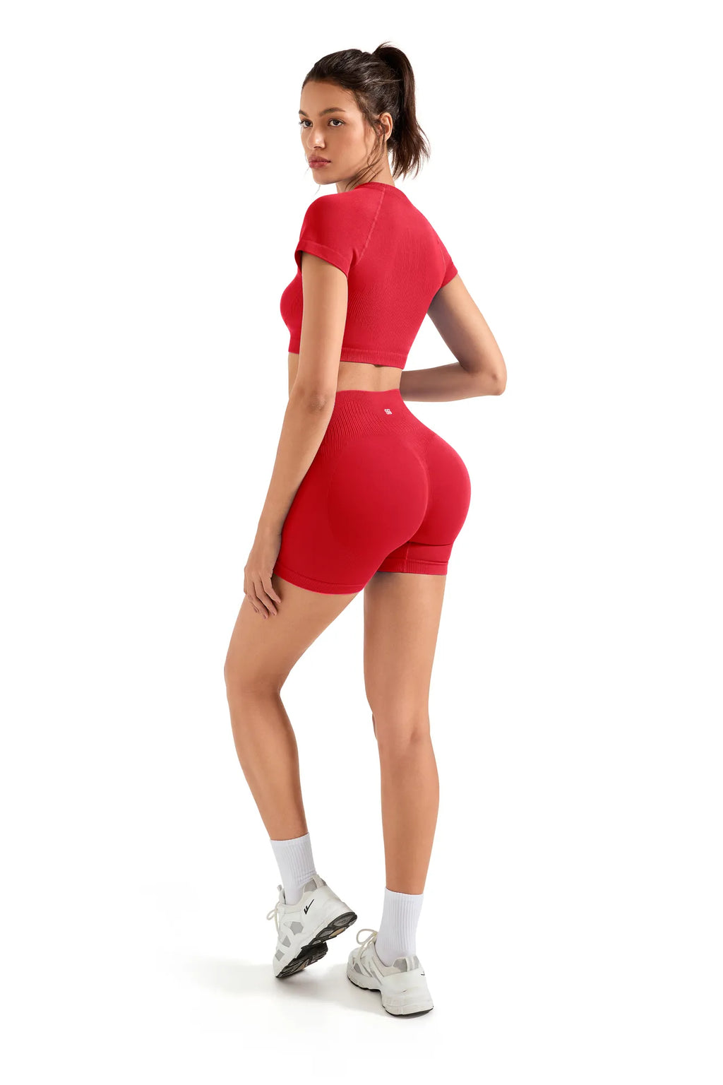 Seamless Crop Top Workout Set