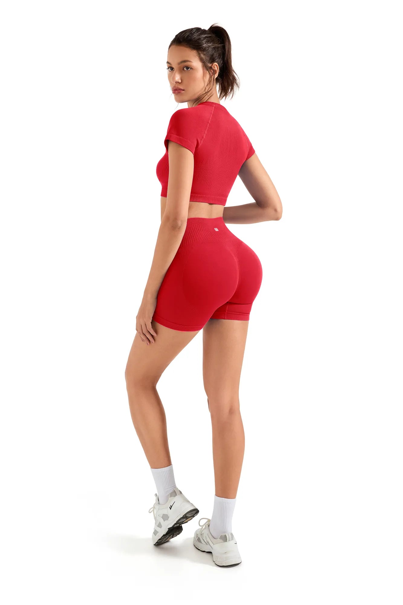 Seamless Crop Top Workout Set