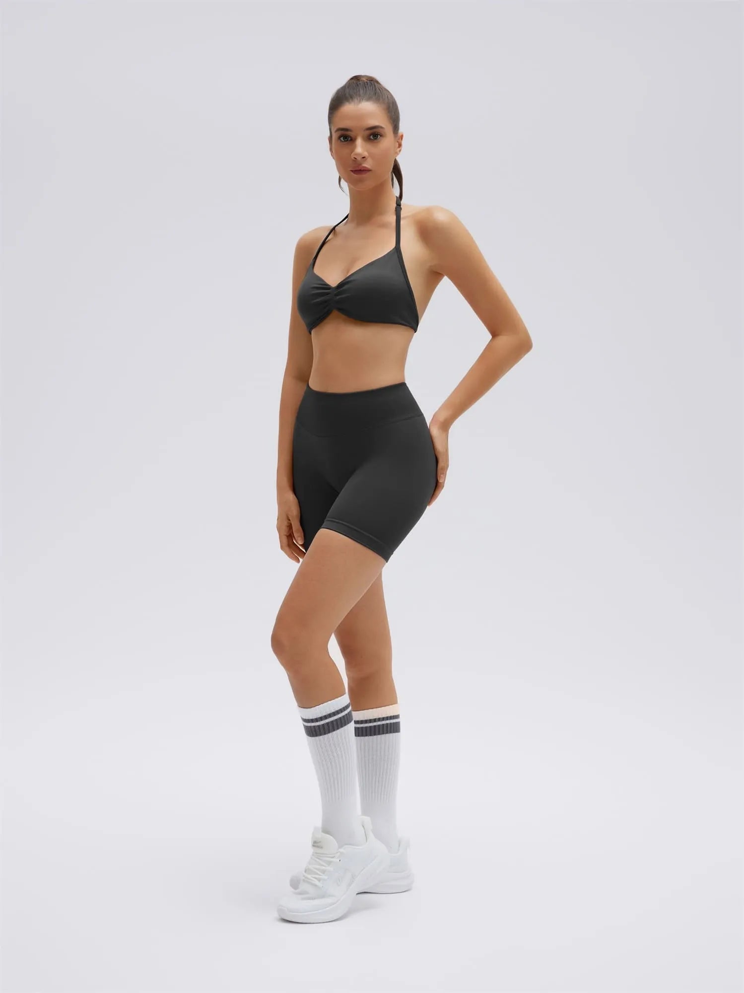Padded Bra Seamless Halter 2 Piece Workout Sets