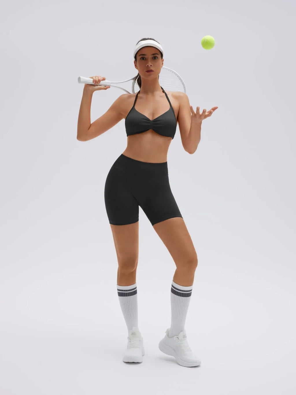 Padded Bra Seamless Halter 2 Piece Workout Sets