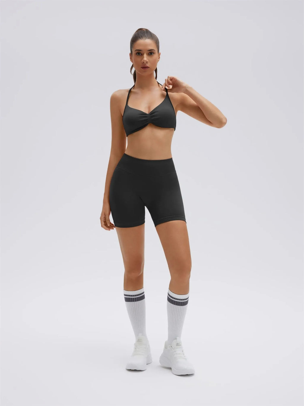 Padded Bra Seamless Halter 2 Piece Workout Sets
