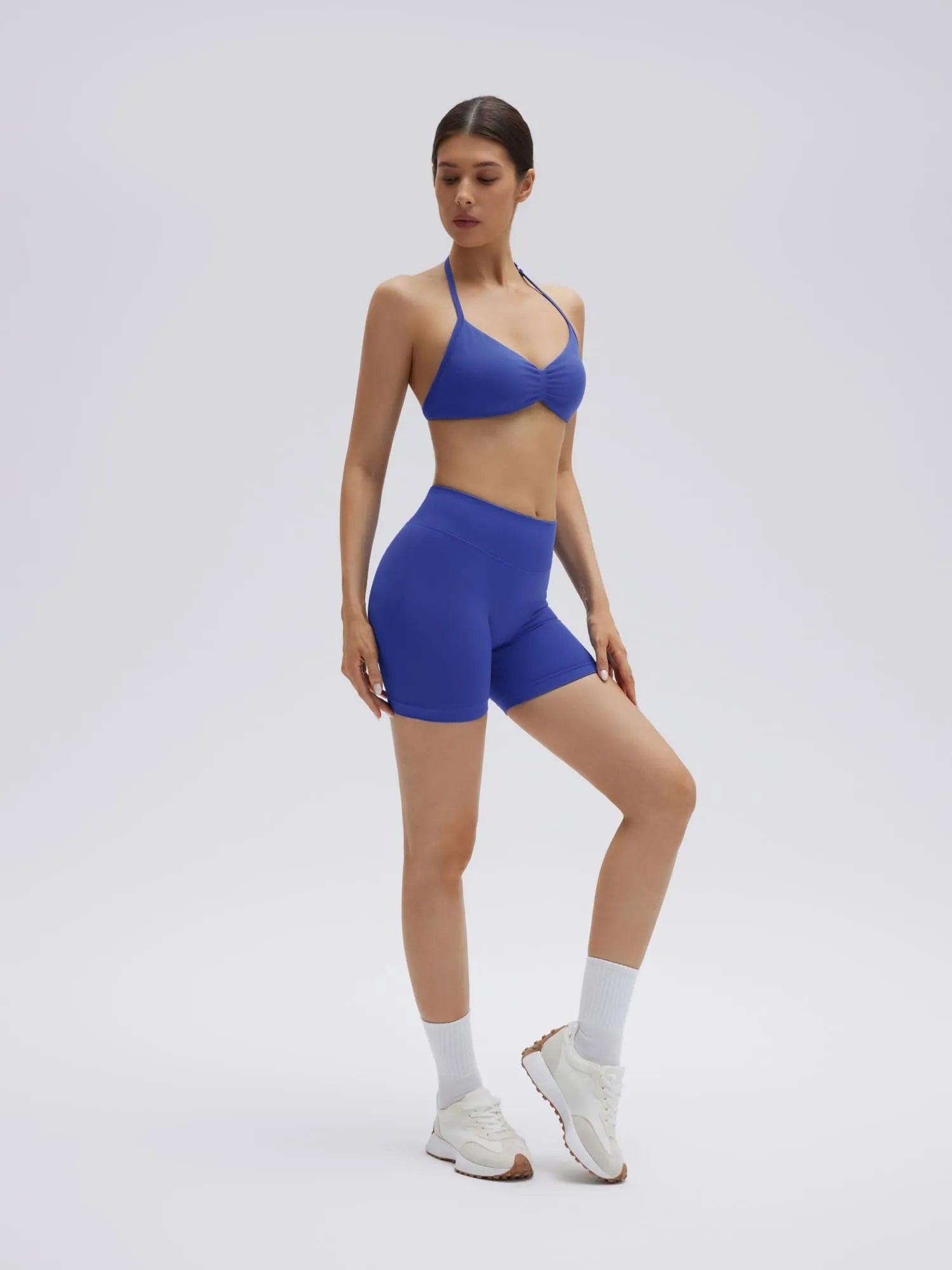 Padded Bra Seamless Halter 2 Piece Workout Sets