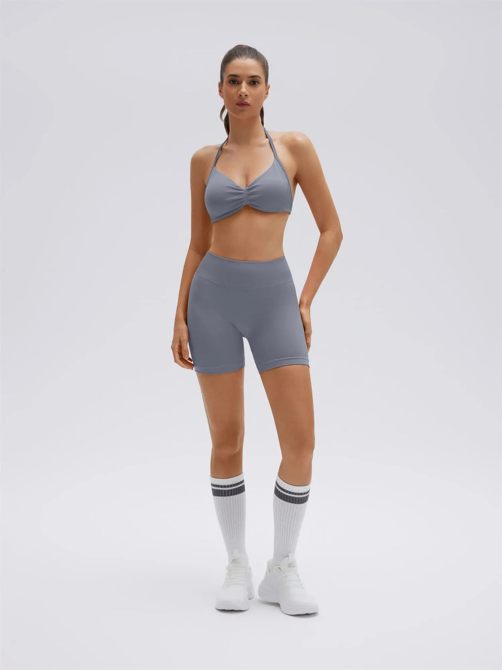 Padded Bra Seamless Halter 2 Piece Workout Sets
