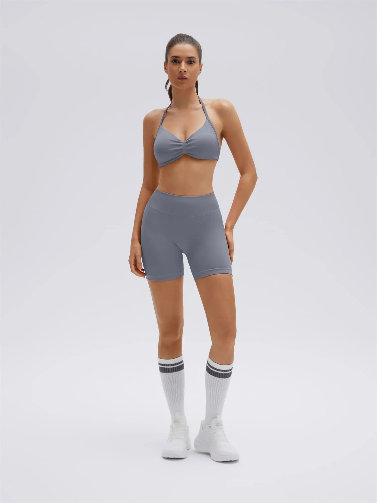 Padded Bra Seamless Halter 2 Piece Workout Sets