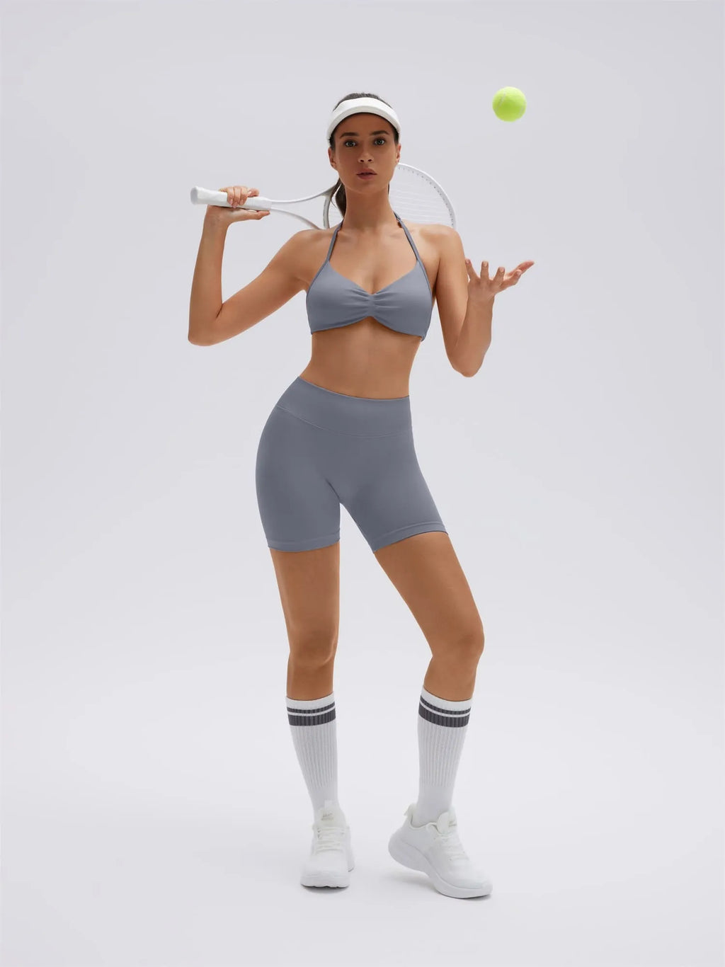 Padded Bra Seamless Halter 2 Piece Workout Sets