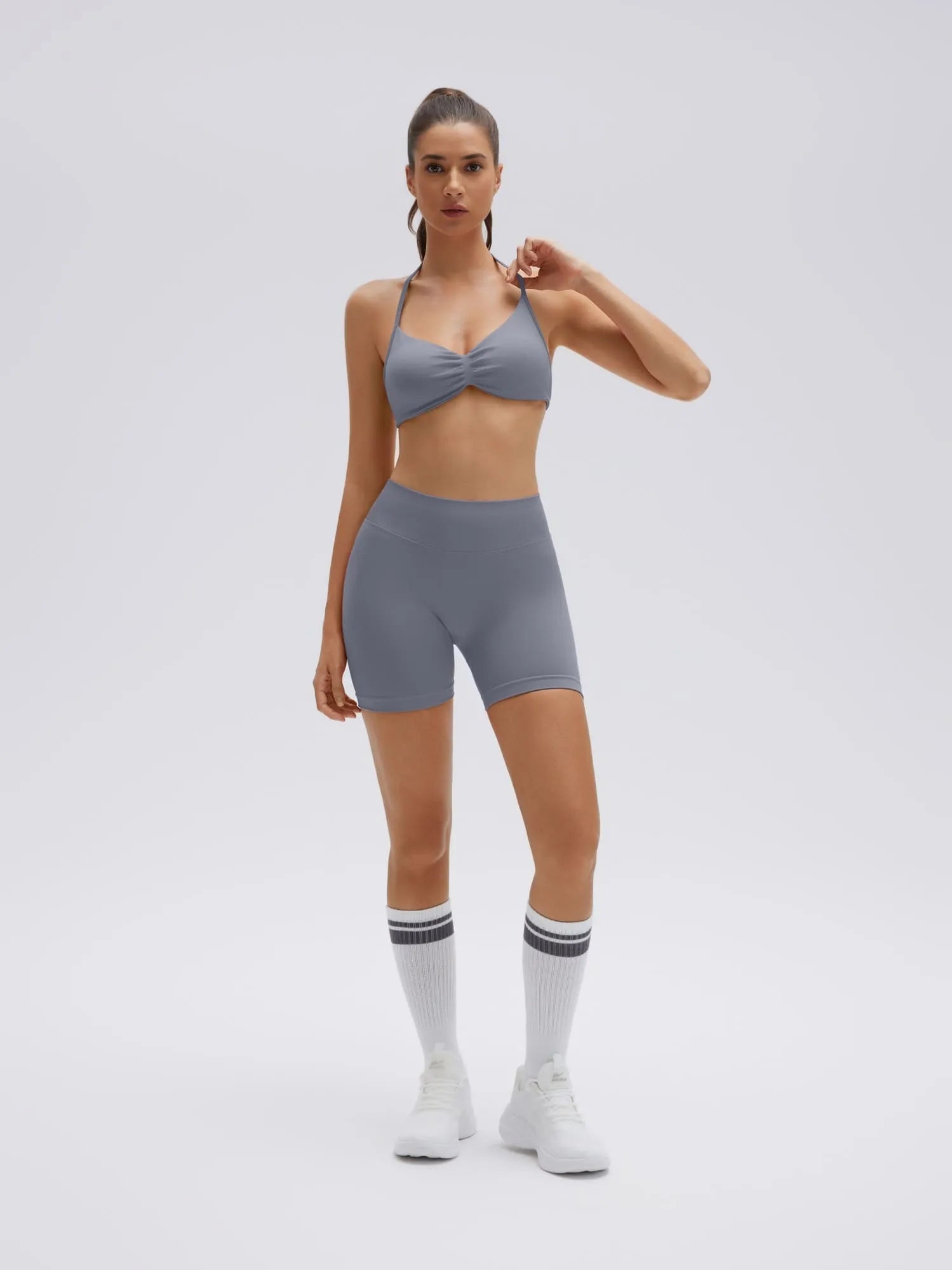 Padded Bra Seamless Halter 2 Piece Workout Sets