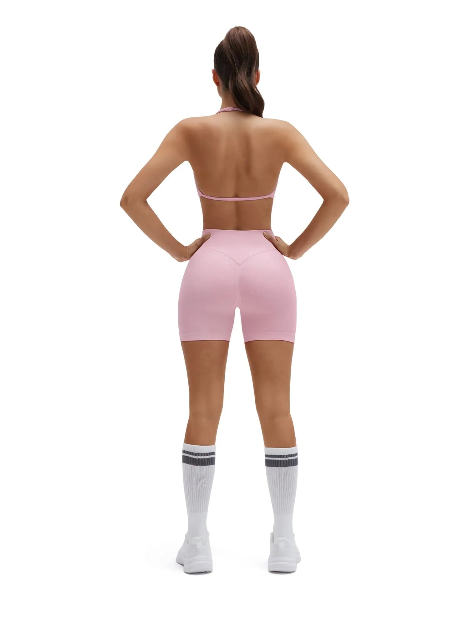 Padded Bra Seamless Halter 2 Piece Workout Sets