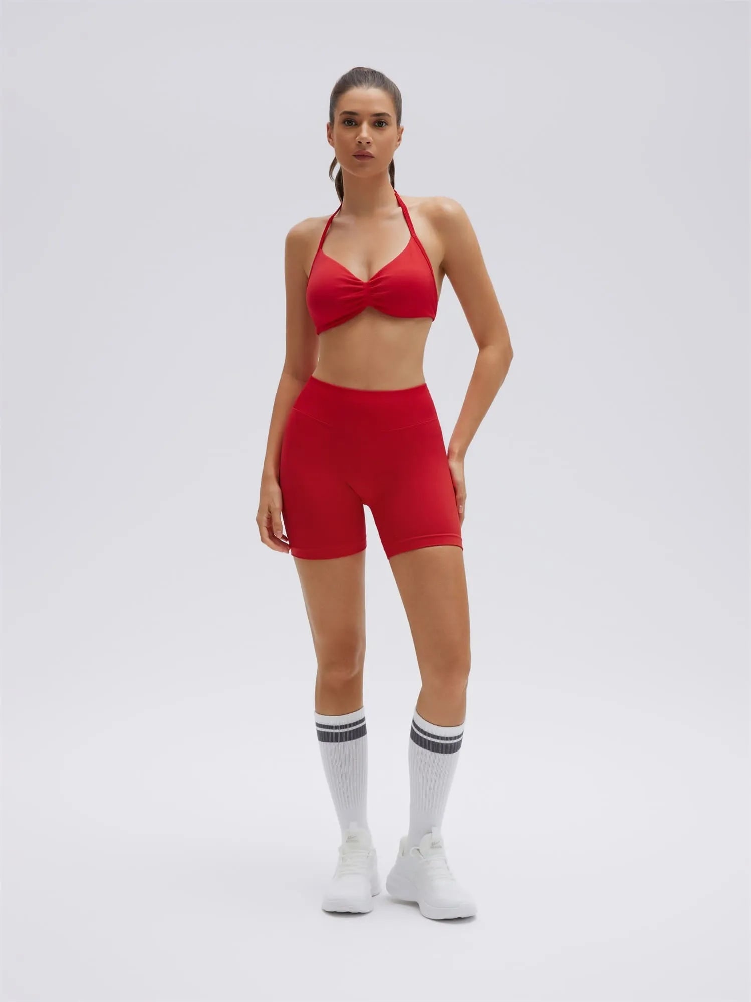 Padded Bra Seamless Halter 2 Piece Workout Sets