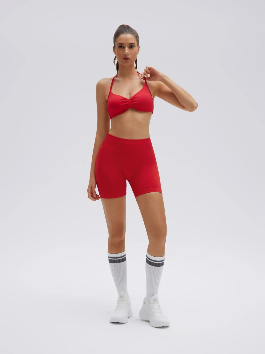 Padded Bra Seamless Halter 2 Piece Workout Sets