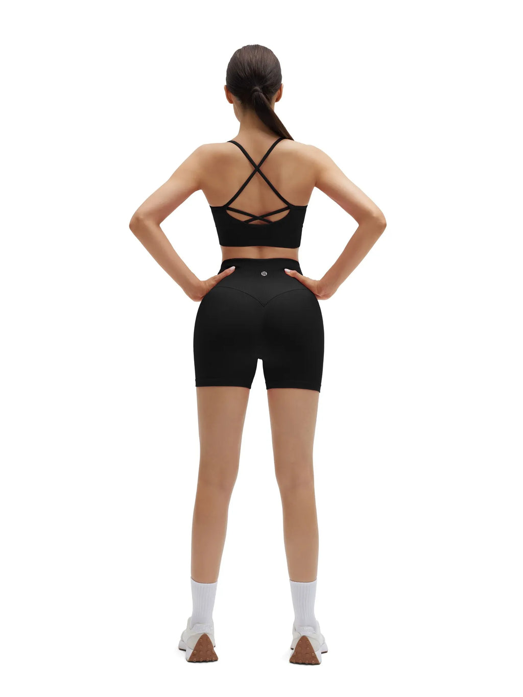 Criss Cross Sports Bra Seamless 2 Piece Workout Sets