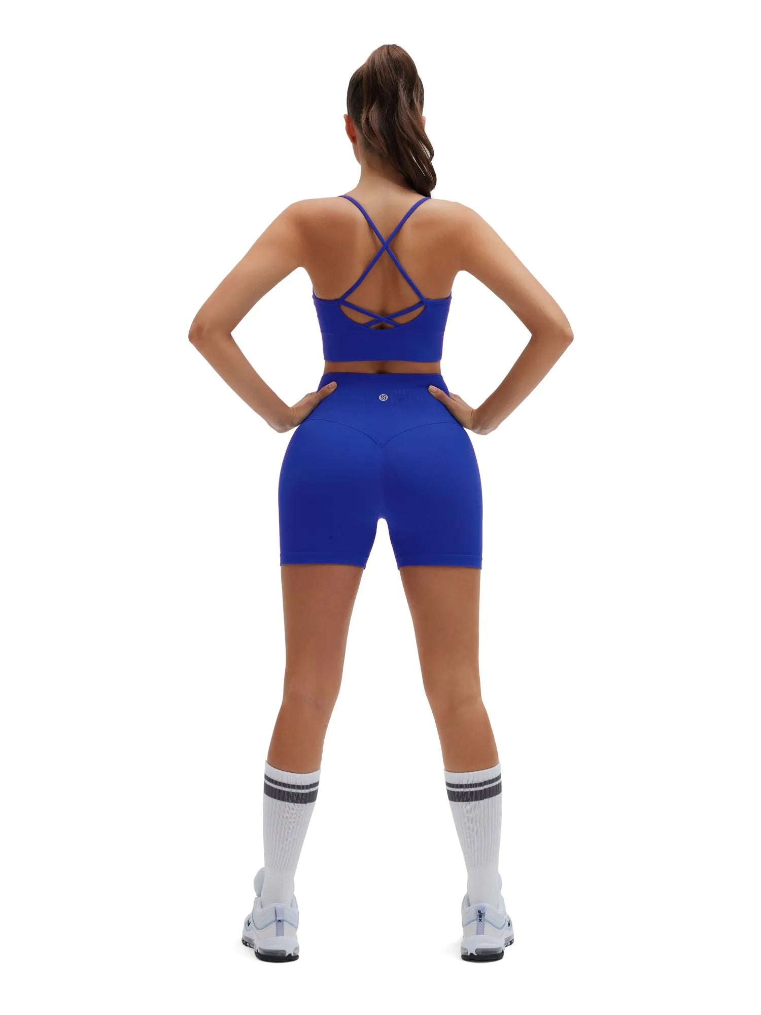 Criss Cross Sports Bra Seamless 2 Piece Workout Sets