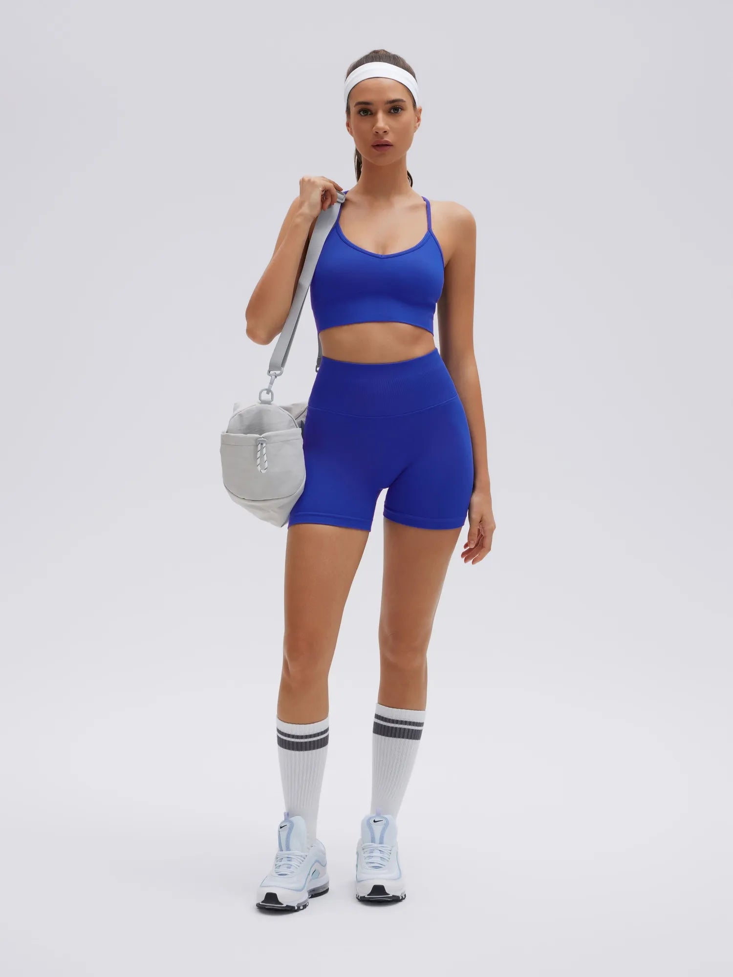 Criss Cross Sports Bra Seamless 2 Piece Workout Sets